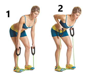 band bent over row