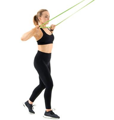 resistance band face pull